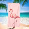 Tropisches Flamingo Strandtuch - Super saugfähige, schnell trocknende Mikrofaser, weiche, sandfreie Decke für Sommerpicknick & Entspannung