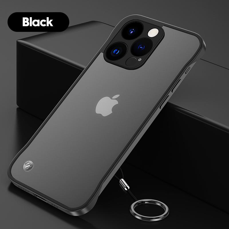 

Transparent Frameless Shockproof Phone Case For For Iphone 16 15 14 13 12 11 Pro Max X XR XS Max 7 8 Plus SE Ultra Thin Back Cover For iPhone X