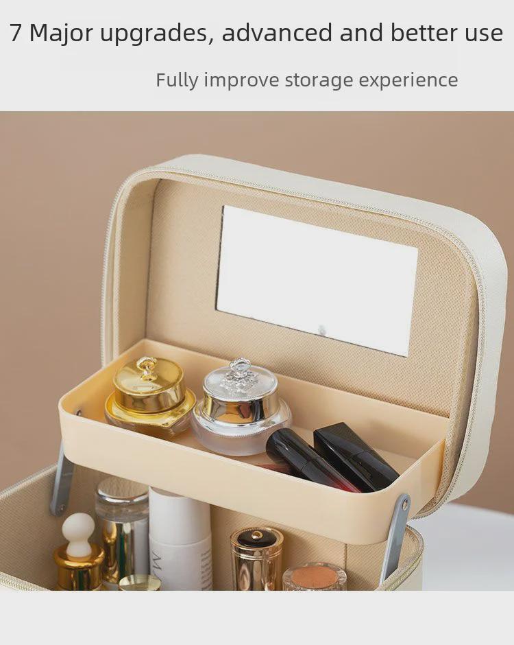 High-Capacity Luxury Makeup Bag: Stylish Cosmetic Storage for Trendsetters