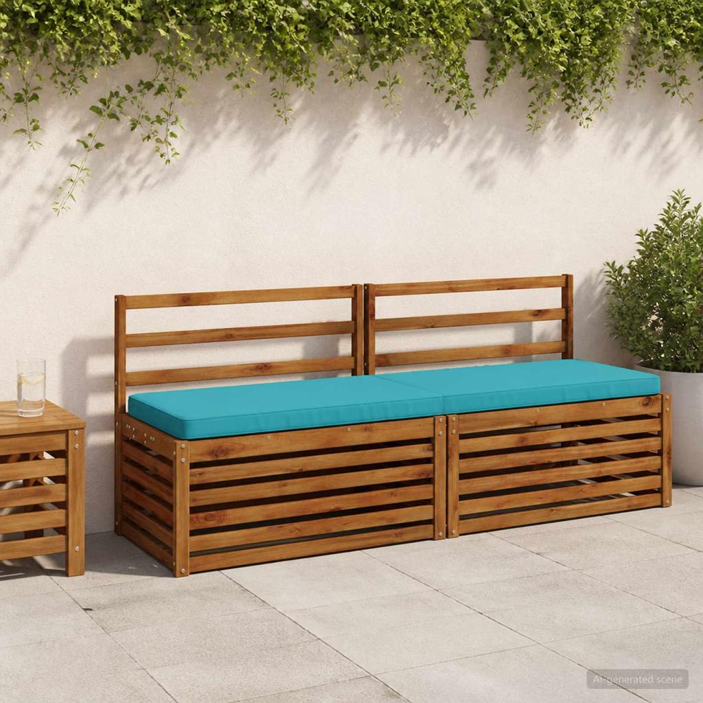 1 piece Bench Cushion VUGHT 100percent  Polyester Turquoise