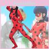 Cosplay Ladybug Costume Kids Adult Jumpsuit Outfits Halloween Party Christmas