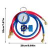 Car AC Recharge Kit Multipurpose Auto AC Recharge Kit AC Manifold Gauge Set Precise Manifold Gauge Hose Kit Automotive AC Gauge