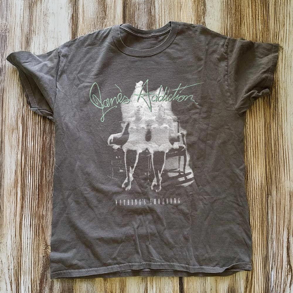 Janes Addiction Nothings Shocking Album Charcoal Rock T-Shirt