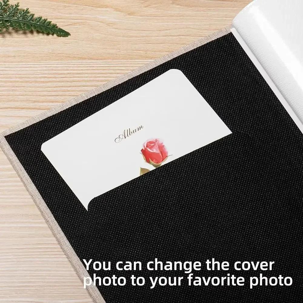 1Pcs New 300 Pockets Linen Photo Album Slip-in Interleaf Type 6 Inch Photo Storage Book Picture Albums for 4x6cm 6inch Photo