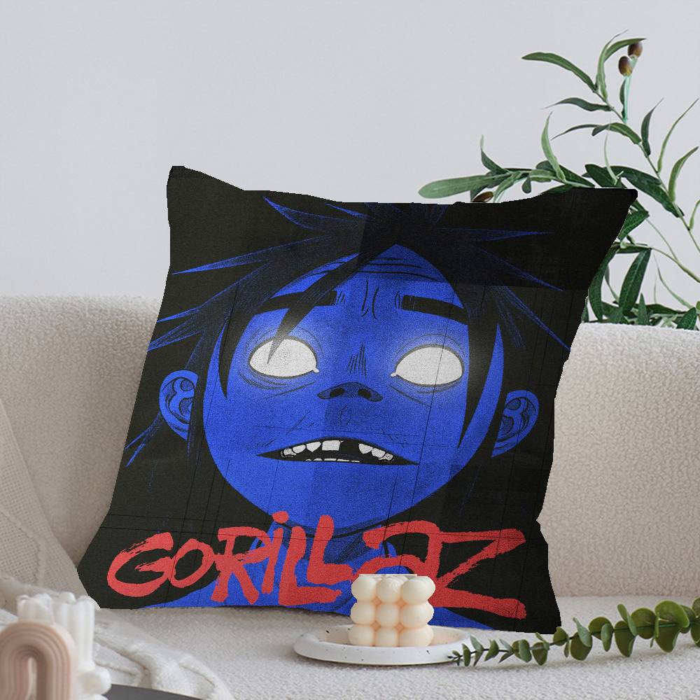 Band GGorillaz Personalized Pillow Cover Kids Bedroom Wild Party Decor Pillowcase kid Birthday shower Gift