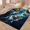Meerwasser Strand Riff Natur Landschaft Teppich Teppich für Wohnzimmer Schlafzimmer Zuhause Sofa Dekoration, Kinder Rutschfeste Bodenmatte