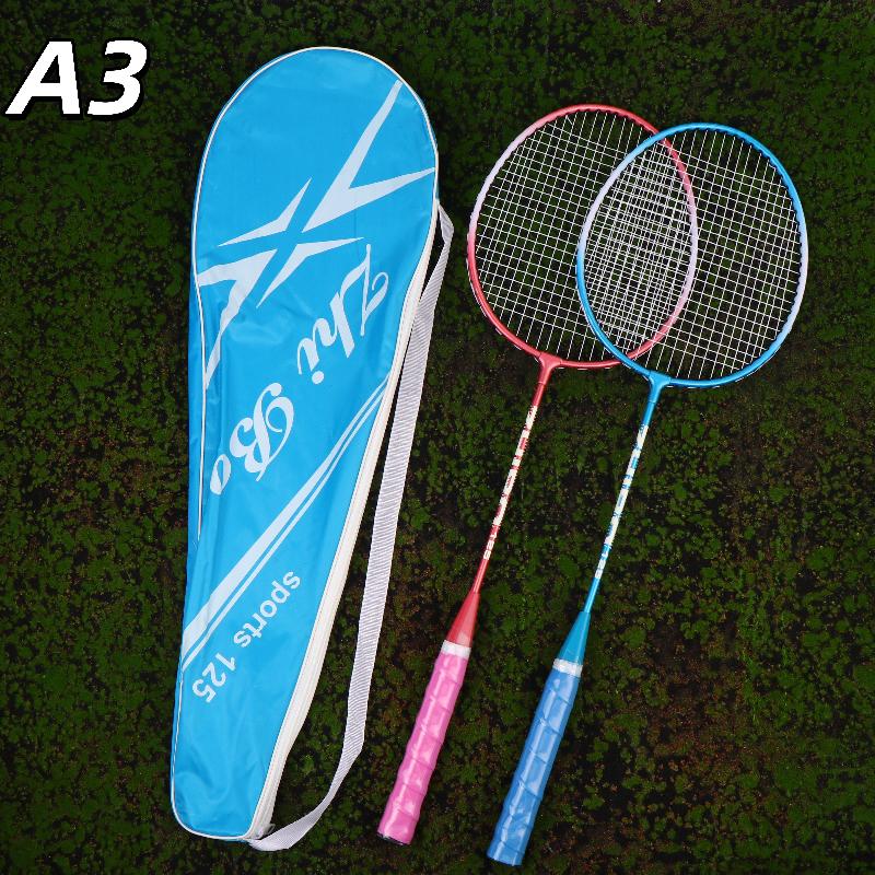 Neues 1Set Anfänger Badminton Professionelles Training Langlebiger Freizeit-Sport Schläger Langlebiges Badminton Schläger Set