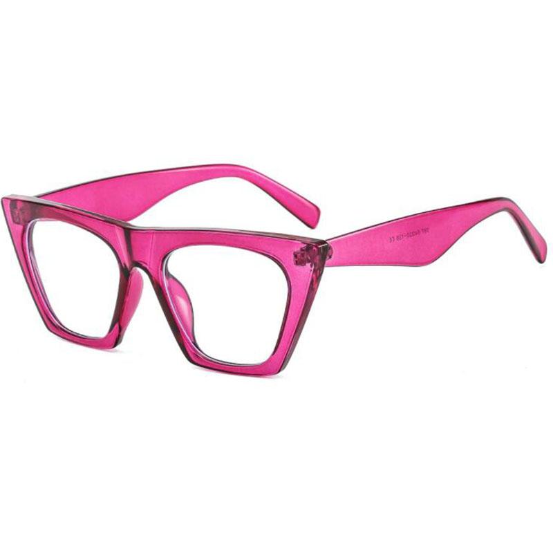 Oversize Women Myopia Glasses Cat Eye Big Frame Shortsight Prescription Eyewear -1.0 -1.5 -2.0 -2.5 -3.0 -3.5 -4.0 -6.0
