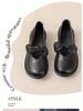 Spring 2025 Soft Leather Bow Mary Jane Shoes for Women