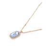 Blue Rhinestone & Austrian Diamonds Embellished Contemporary Pendant Chain For Women