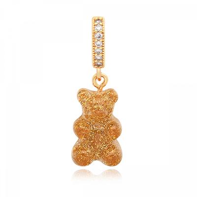         Nostalgia Bear 24k Pave Connector             24k            