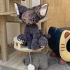 Super Cute Black Cat German Curly Cat Black Cat Plush Doll Doll Birthday Gift Doll