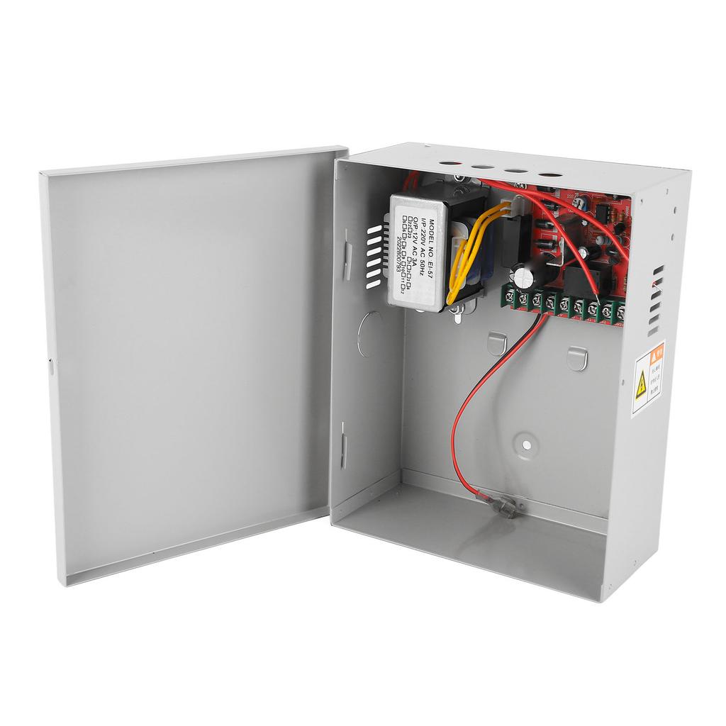 Access Control Power Controller 12V 3A 220V Metal Door Access Power Supply Box for Building Intercom