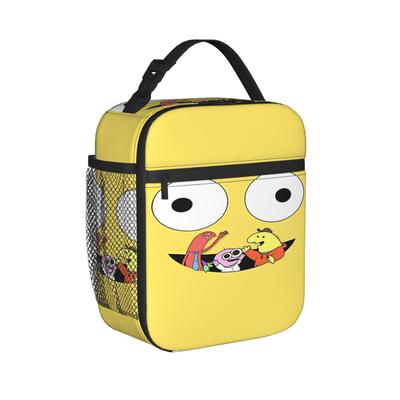 Smiling Friends Lunch Bag For Men  Graphic Lunch Box Casual School Cooler Bag Portable Waterproof Thermal Lunch Bags
