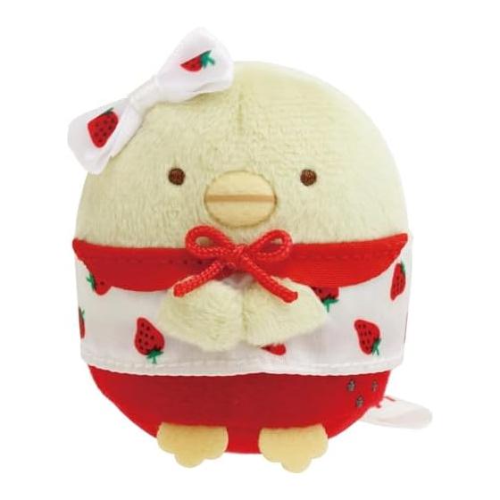 MO94101 Sumikkogurashi x Sakuma Strawberry Milk Candy Tenori Plush Penguin?