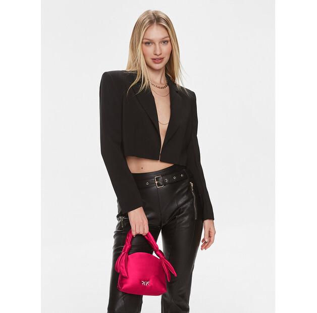 Сумка PINKO Knots Mini Pouch Satin PE 24 PLTT 102770 A1KA розовый