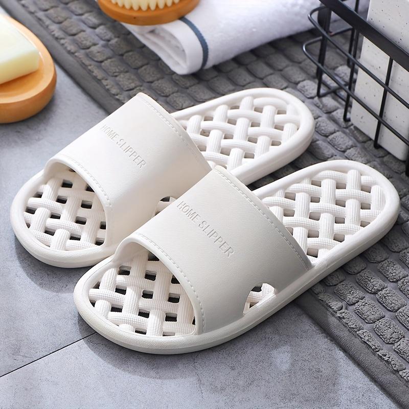 Women's Quick-Dry Slippers Non-Slip Breathable PVC for Bathroom & Shower Slippers