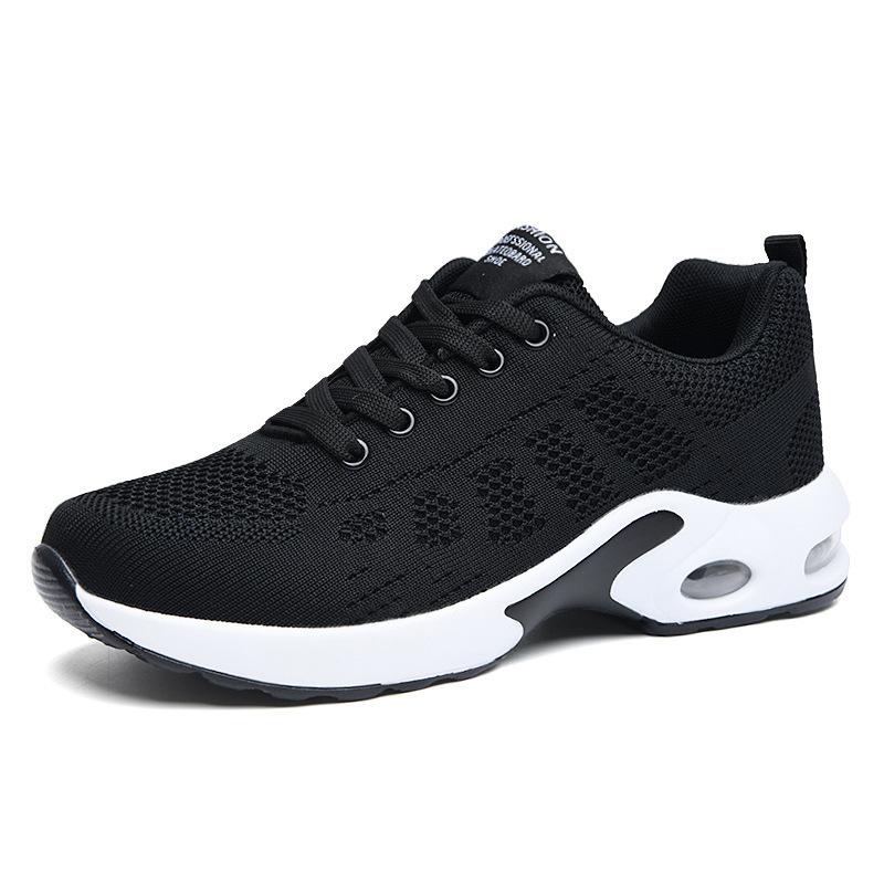 Sneakers fele fly woven mesh sports casual shoes breathable mesh air cushion 35