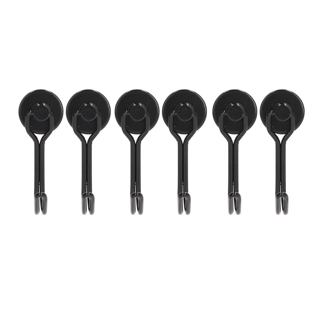 6 Stück Schwenkbare Magnethaken Klein Leicht Stabil Hakenleiste zur Organisation Installation 0 bis 5KG