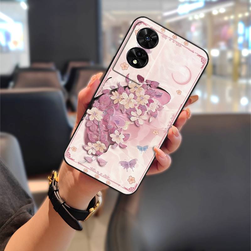 

Protective Silicone Phone Case For TCL 505/T509K/T5094 Durable Anti-knock Fashion Design Cartoon Graffiti Phone Pouch TCL 505/T509K/T5094