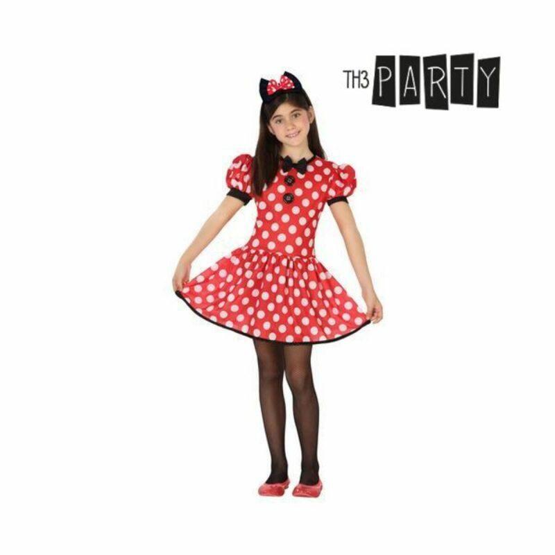 Minnie Mouse Costume for Children Minnie Mouse 26947 Red Fantasy 5-6 Years (2 Pieces)
