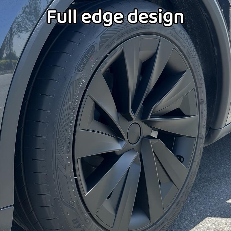 XINLIN 4PCS 19 Inch For Tesla Model Y Juniper 2025 Wheel Cover Performance Replacement Wheel Hub Cap Full Rim Cover Accessories