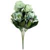 5 Beautiful Artificial Peonies In Green Color, Height 30cm