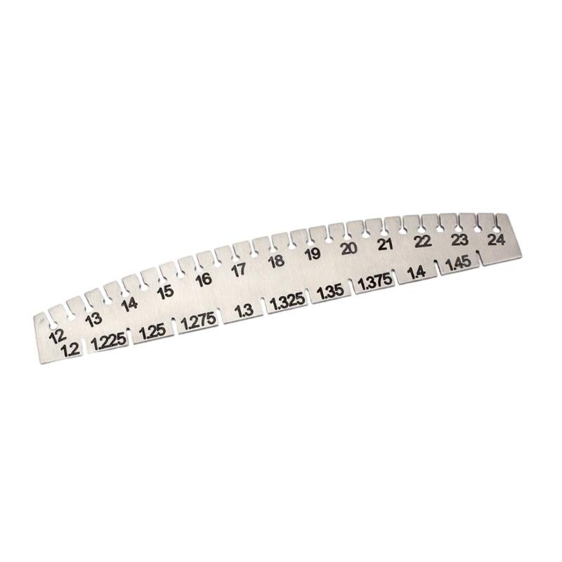 Piano String Measuring Ruler High Precisions Tuning Tool Metal Piano String Gauge for Accurate Piano String Measurement 1