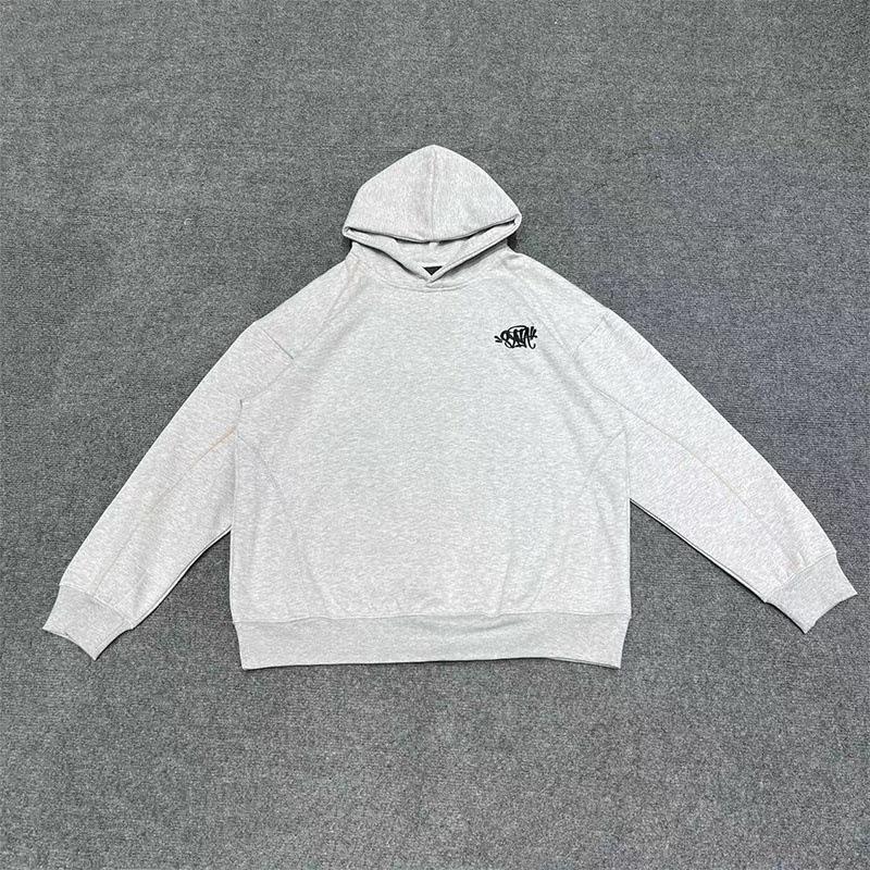 Syna Hip Hop Haftowany Zestaw Bluza i Szorty - Unisex Aksamitny Streetwear