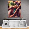 Banksy Style Tattooed Woman Art Poster Canvas Painting Nude Wall Art Sexy Woman Picture Prints for Living Room Home Decor Gift