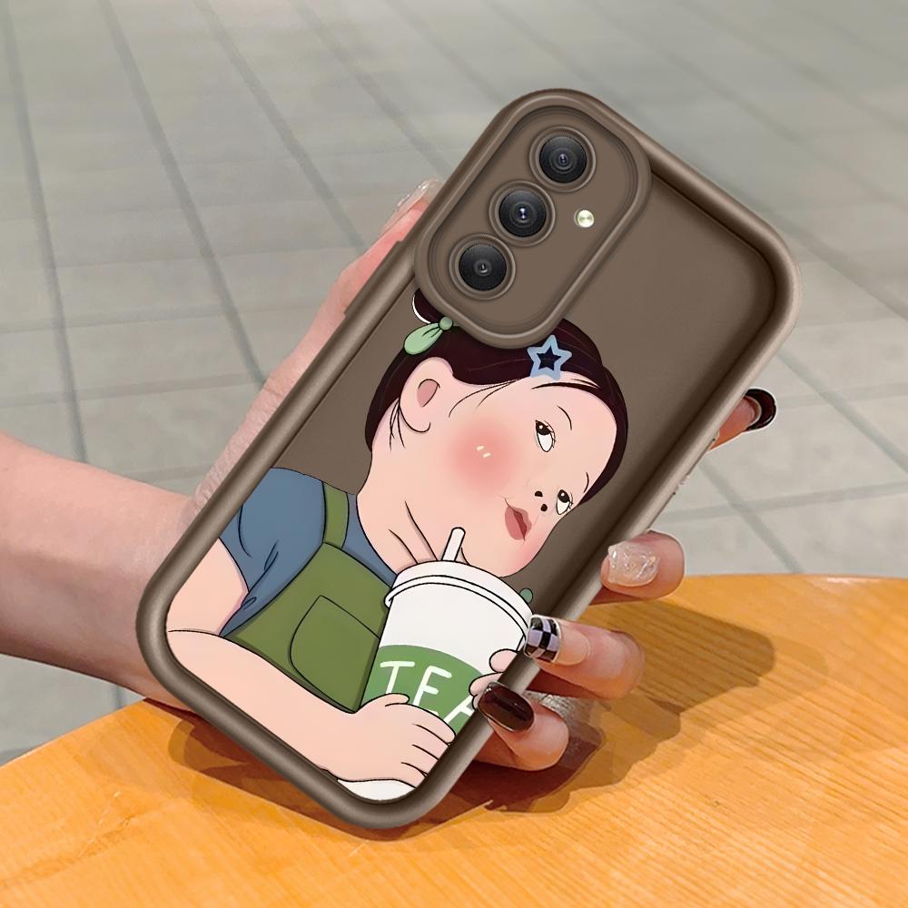 Soft Silicone Square Ladders Cartoon Pattern Full Cover Camera Protection Shockproof Case for Huawei Honor Xiaomi Redmi Samsung