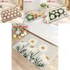 Sweet Flower Pattern Plush Absorbent Floor Mat Carpet For Home