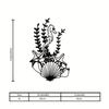 1pc Seahorse Starfish Metal Wall Art Retro Nautical Decor for Bathroom Bedroom Beach House Indoor Outdoor Coastal Ocean Animal Gift Metal Frame
