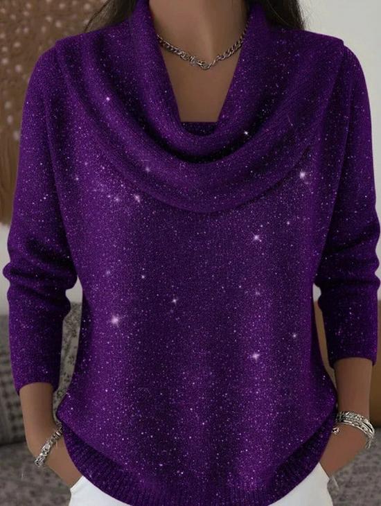 2025 Autumn & Winter Women's Solid Color Long Sleeve Sweater