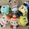 Anime One Piece Monkey D. Luffy Roronoa Zoro Sanji Ultraman Ace Sabo Plush Cat Keychain Pendant Cute Christmas Birthday Gift