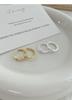 S999 Sterling Silver Zirconia Hoop Earrings for Women - Simple, Versatile, and Luxurious Ear Cuffs, High-End Niche Jewelry In Ins Style.