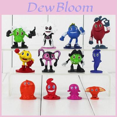 12 Pcs Pac-man And The Ghostly Adventures Action Figures Set Featuring Vibrant Colors