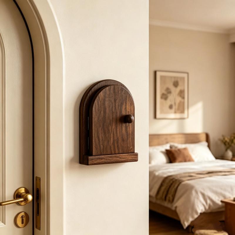 Handcrafted Wooden Outlet Cover, Non-Electric, Handmade Wooden Construction, Dust And Dust-Proof, Covers And Decorates Outlets
