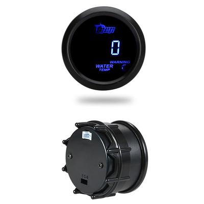 Digitale watertemperatuurmeter met sensor voor auto 52 mm 2 inch LCD 40 120 graden Celsius waarschuwingslampje zwart