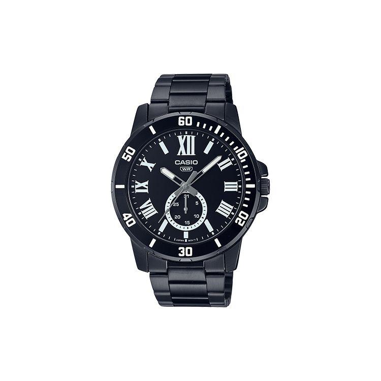 Casio Quartz Watch With Pointer Display Men Watches Black MTP-VD200B-1B