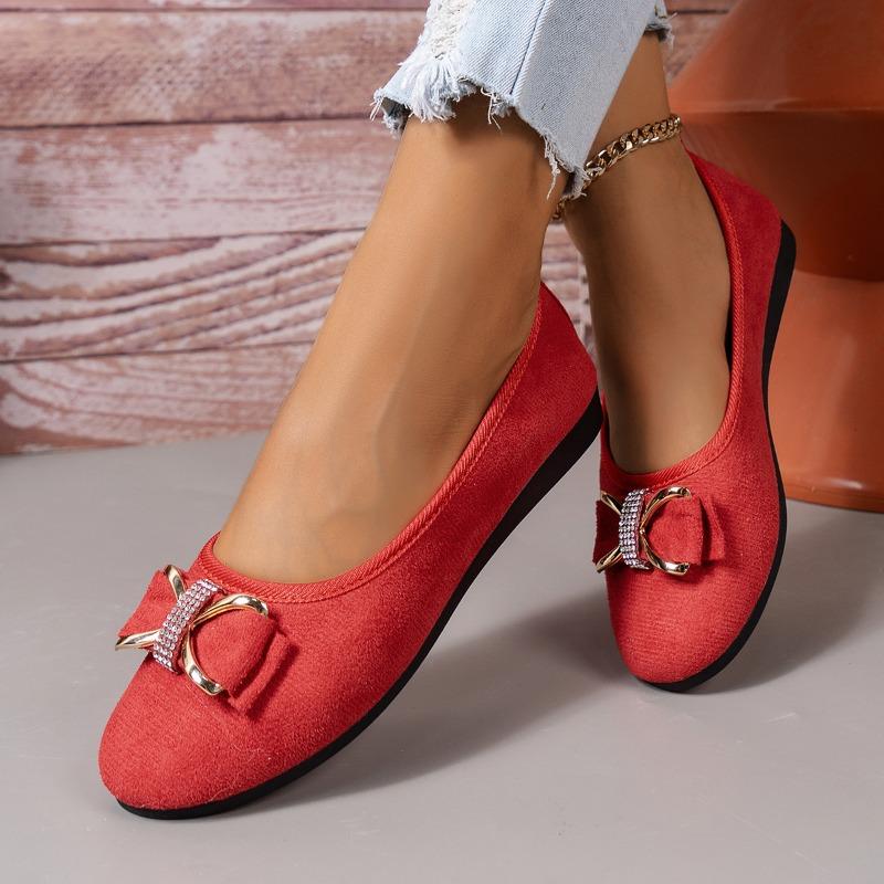 Casual Shoes Single Shoes Round Toe Shallow Mouth Low Heel Flat Single Shoes