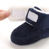 Herbst- und Winterschuhe aus Baumwolle, gepolsterte Schneestiefel, 0-1 Jahre alte warme Babyschuhe für Männer und Frauen, Schuhe mit weicher Sohle, Kleinkinderschuhe