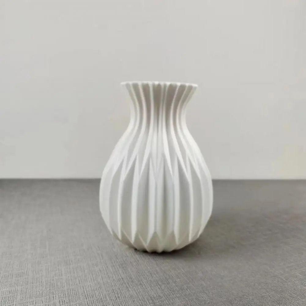 Feine Verarbeitung Kunststoff-Blumentopf Blumenkunst Desktop Dekorative Vase Wohnzimmer