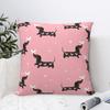 Cute Dachshund Pillow Cases Dogs Animal Cushion Covers Awesome Zipper Decorative Pillowcover for Living Room 45x45cm