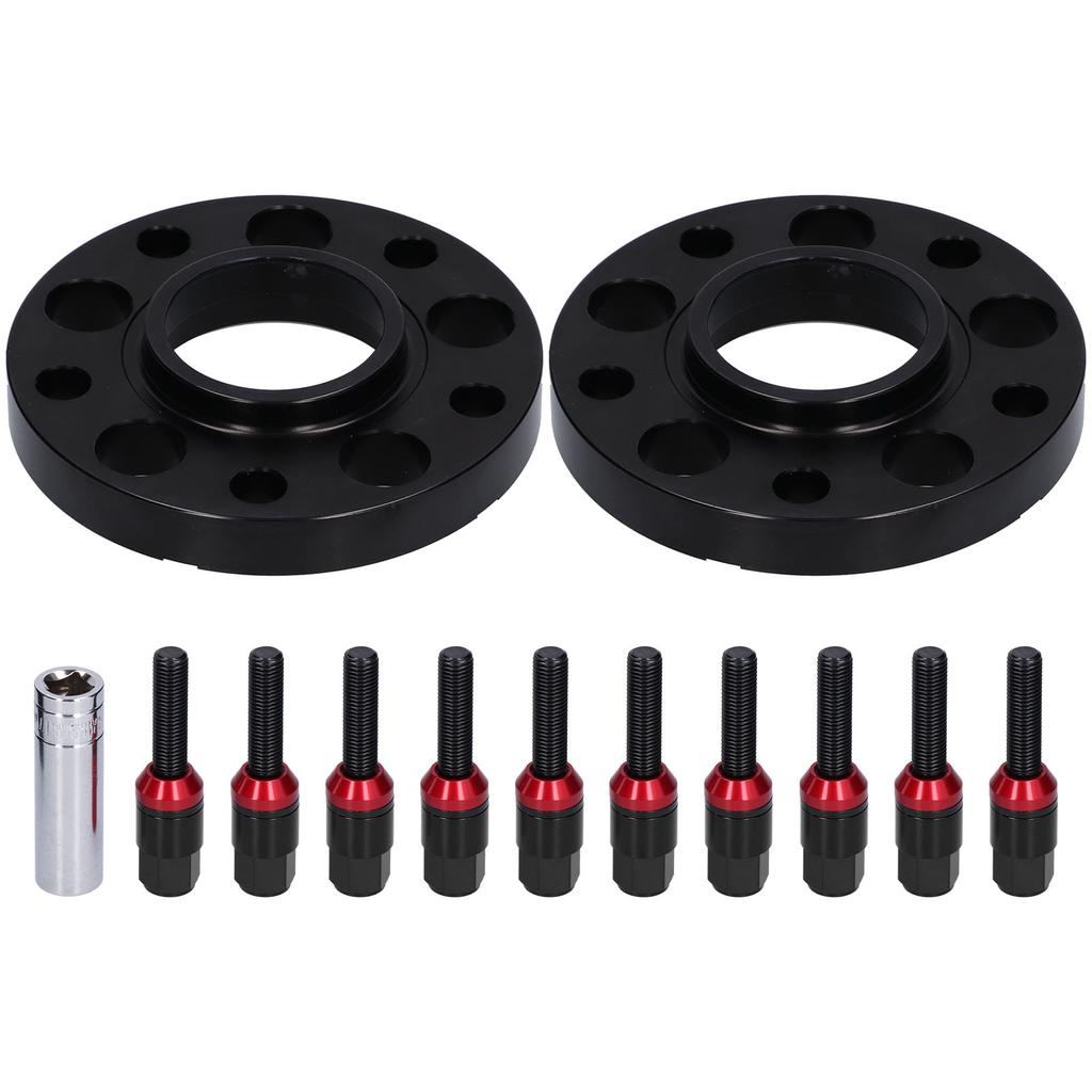 20mm Wheel Spacer Kit Forged Lug Centric Adapter Replacement for 1 SERIES 116d 118d 120i 130i 2004‑2013Black