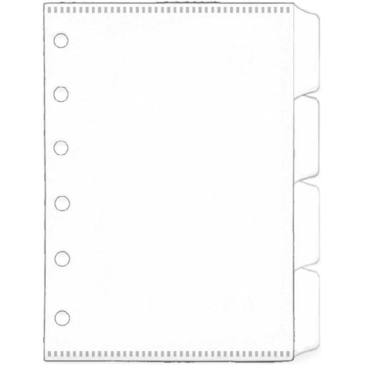 

Карман для папки A5 Mogoostry, 7 вкладок, разделители для папки с 6 кольцами, индексные карманы-разделители, 1/7 вырез, черные пластиковые протекторы для листов, упаковка из 2 комплектов, 14 A7 Size белый
