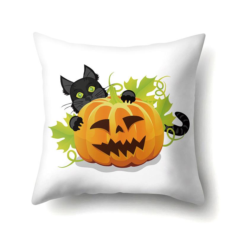 Halloween Pillowcase Car Waist Pillow Pumpkin Sofa Cushion Cover Office Home Living Room Pillowcase