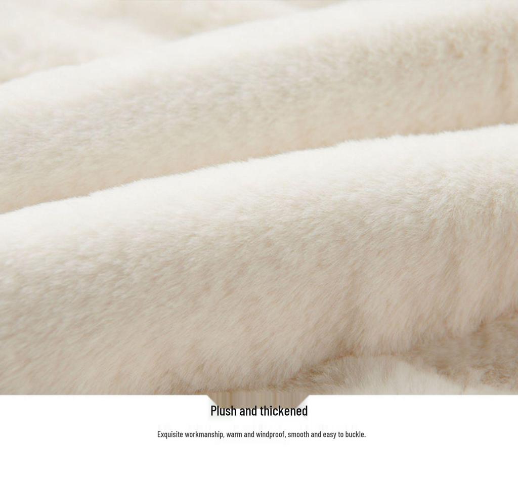2025 Thickened Fleece-Lined Wool Cotton Jacket, Dad Style, for Middle-Aged & Elderly Men, Warm Plus-Size Coat