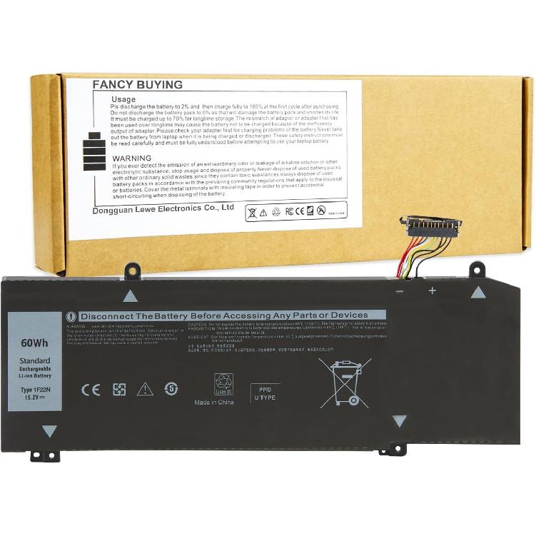 1F22N Laptop Battery for Dell Alienware M15 R1 M17 R1, G5 15 5590 5590-D2783W 5590-D2743B D2842W D2843W D2865B G7 15 7590 7790 D2785B