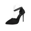 Fashion Women's Fashion Slim Heel Shoes Fall New Pointy Head Shallow Mouth Line with Air Low-top High Heels
